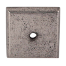 M1445SBL - Aspen - 7/8" Square Knob Backplate - Silicon Bronze Light