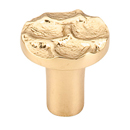 TK295 BR - Cobblestone - 1 1/8" Small Round Knob - Brass