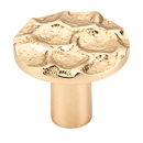 TK296 BR - Cobblestone - 1 3/8" Medium Round Knob - Brass