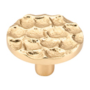 TK297 BR - Cobblestone - 2" Large Round Knob - Brass