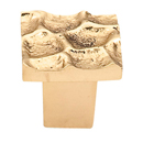 TK300 BR - Cobblestone - 1 1/8" Small Square Knob - Brass