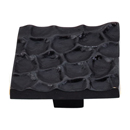 TK302 CB - Cobblestone - 2" Large Square Knob - Coal Black