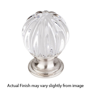 TK127 - Melon Clear Crystal 1 1/8" Cabinet Knob