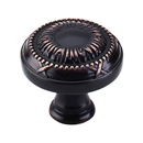 M1644 TB - Edwardian Ribbon & Reed - 1 1/8" Cabinet Knob - Tuscan Bronze