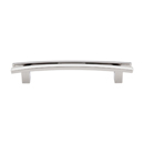 TK86PN - Rail - 5" Flared Pull - Polished Nickel