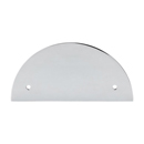 TK54PC - Rail - 3.5" Half Circle Pull Backplate - Polished Chrome