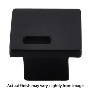 TK269 BLK - Modern Metro Slot - 1.25" Cabinet Knob - Flat Black