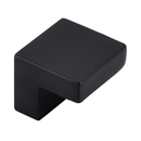 M1165 BLK - Modern Metro - 1" Square Knob - Flat Black