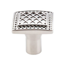 TK174PN - Trevi Fountain - 1.25" Square Cabinet Knob - Polished Nickel