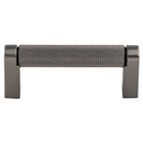 M2614 AG - Amwell - 3" Knurled Bar Pull - Ash Gray