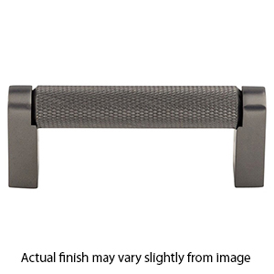 M2615 AG - Amwell - 3.75" Knurled Bar Pull - Ash Gray