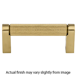 M2601 HB - Amwell - 3.75" Knurled Bar Pull - Honey Bronze