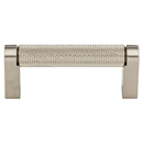 M2642 BSN - Amwell - 3" Knurled Bar Pull - Satin Nickel