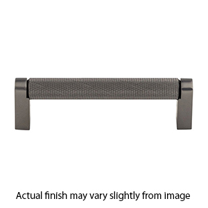 M2617 AG - Amwell - 6-5/16" Knurled Bar Pull - Ash Gray