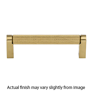 M2603 HB - Amwell - 6-5/16" Knurled Bar Pull - Honey Bronze