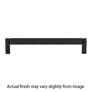 M2632 BLK - Amwell - 8-13/16" Knurled Bar Pull - Flat Black