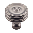 TK881 AG - Brixton - 1.25" Ridged Knob - Ash Gray