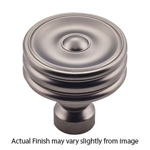 TK881 AG - Brixton - 1.25" Ridged Knob - Ash Gray