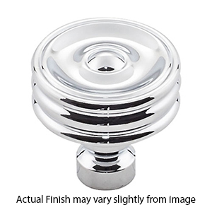 TK881 PC - Brixton - 1.25" Ridged Knob - Polished Chrome