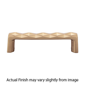 TK561HB - Quilted - 4.25" Cabinet Pull - Honey Bronze