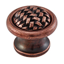 Cestino - Small Weave Knob - Antique Copper