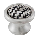 Cestino - Small Weave Knob - Antique Nickel