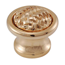 Cestino - Small Weave Knob - Polished Gold