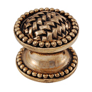 Cestino - Small Beaded Knob - Antique Gold