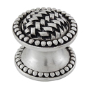 Cestino - Small Beaded Knob - Antique Nickel