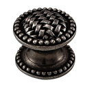 Cestino - Small Beaded Knob - Gunmetal