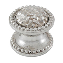 Cestino - Small Beaded Knob - Polished Nickel