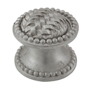 Cestino - Small Beaded Knob - Satin Nickel