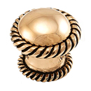 Equestre - Small Rope Knob - Antique Gold