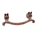 Equestre - 3" Horse Cabinet Pull - Antique Copper