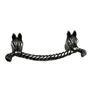 Equestre - 3" Horse Cabinet Pull - Gunmetal