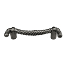 Equestre - 3" Rope Cabinet Pull - Gunmetal