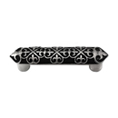 Fleur de Lis - 3" Cabinet Pull - Antique Nickel