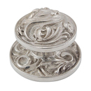 Liscio - 1" Cabinet Knob w/Rosette - Polished Nickel