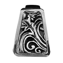 Liscio - Leaves Finger Knob - Antique Silver