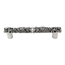 Liscio - 4" Cabinet Pull - Antique Silver