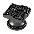 Medici - Large Square Knob - Gunmetal