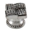 Medici - Large Square Knob - Polished Silver