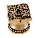 Medici - Small Square Knob - Antique Gold