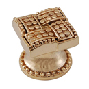 Medici - Small Square Knob - Polished Gold