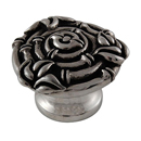 Palmaria - 1.5" Round Bamboo Knob - Antique Silver