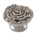 Palmaria - 1.5" Round Bamboo Knob - Polished Silver