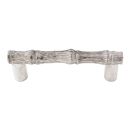 Palmaria - 3 5/8" Bamboo Cabinet Pull - Polished Nickel