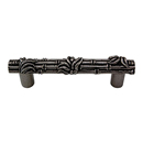 Palmaria - 4" Bamboo Cabinet Pull - Gunmetal