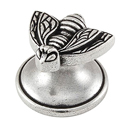 Pollino - Small Bee Knob - Vintage Pewter