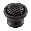 Sanzio - Wavy Lines Small Knob - Oil Rubbed Bronze